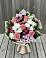 Букет цветов из: Альстромерии, Гвоздики, Розы и Хризантемы в Карабаново