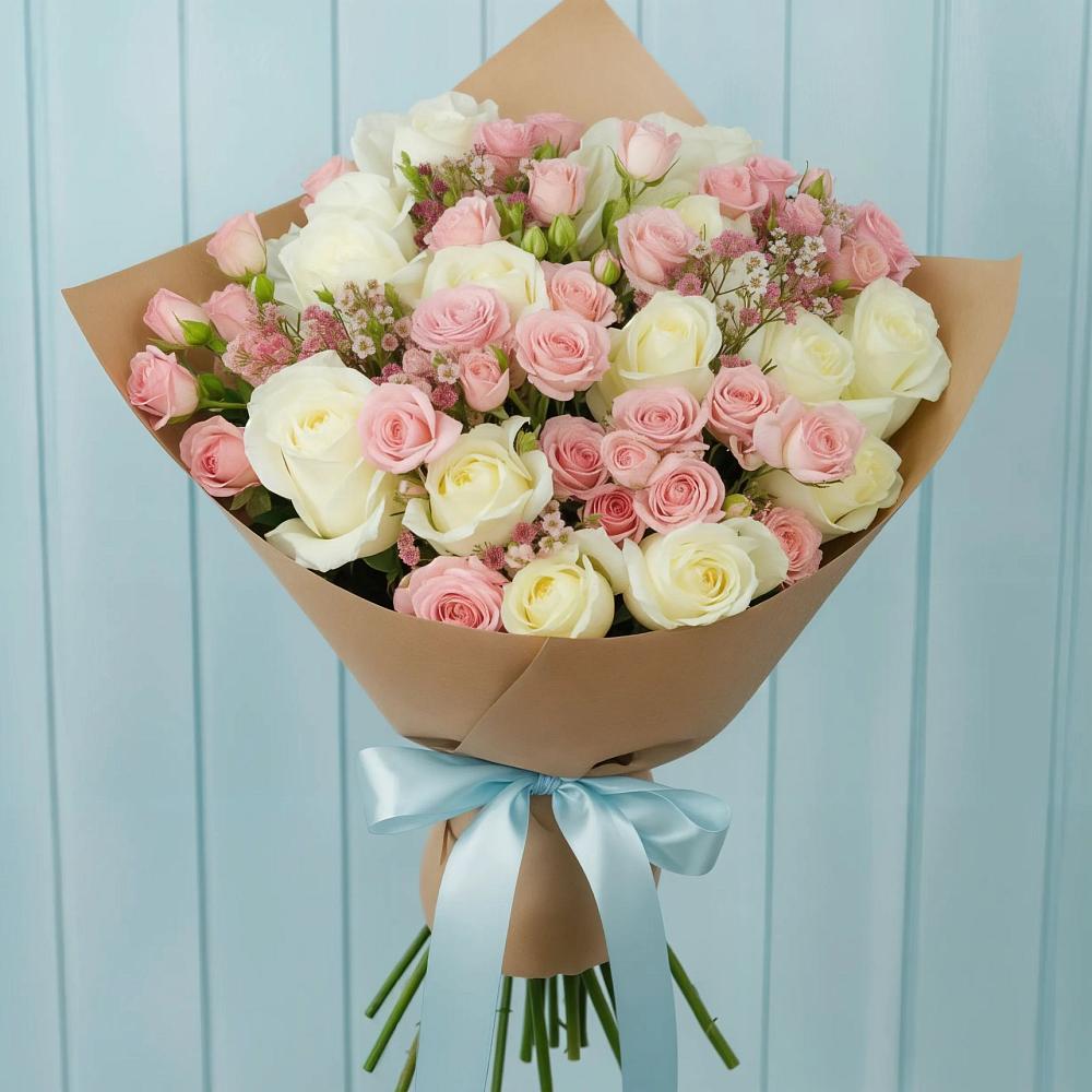 Букет цветов из: Розы в Карабаново