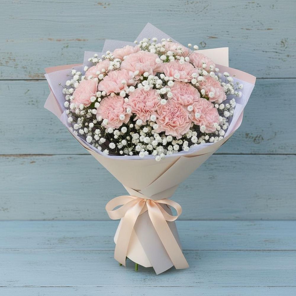 Букет цветов из: Гвоздики в Карабаново