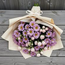 Букет цветов из:  Розы и Хризантемы в Карабаново