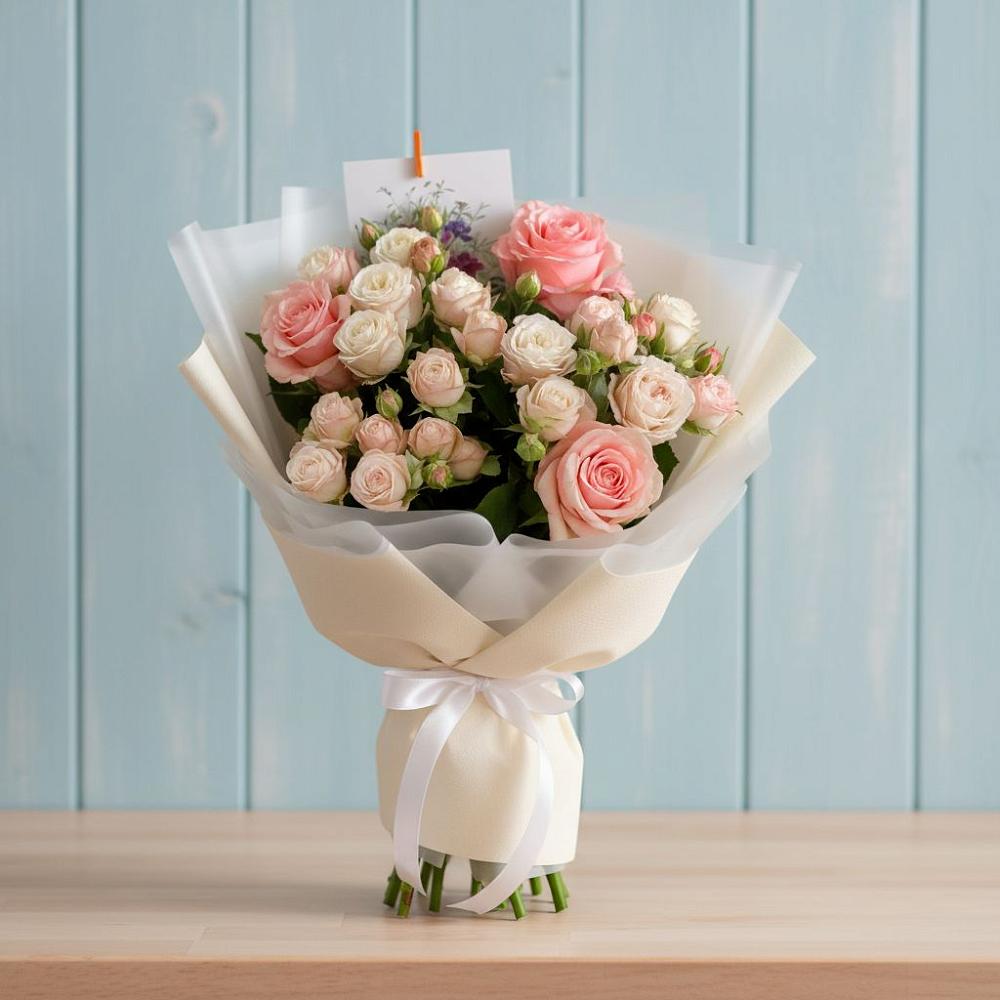 Букет цветов из: Розы в Карабаново