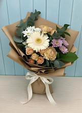 Букет цветов из:  Герберы и Хризантемы в Карабаново