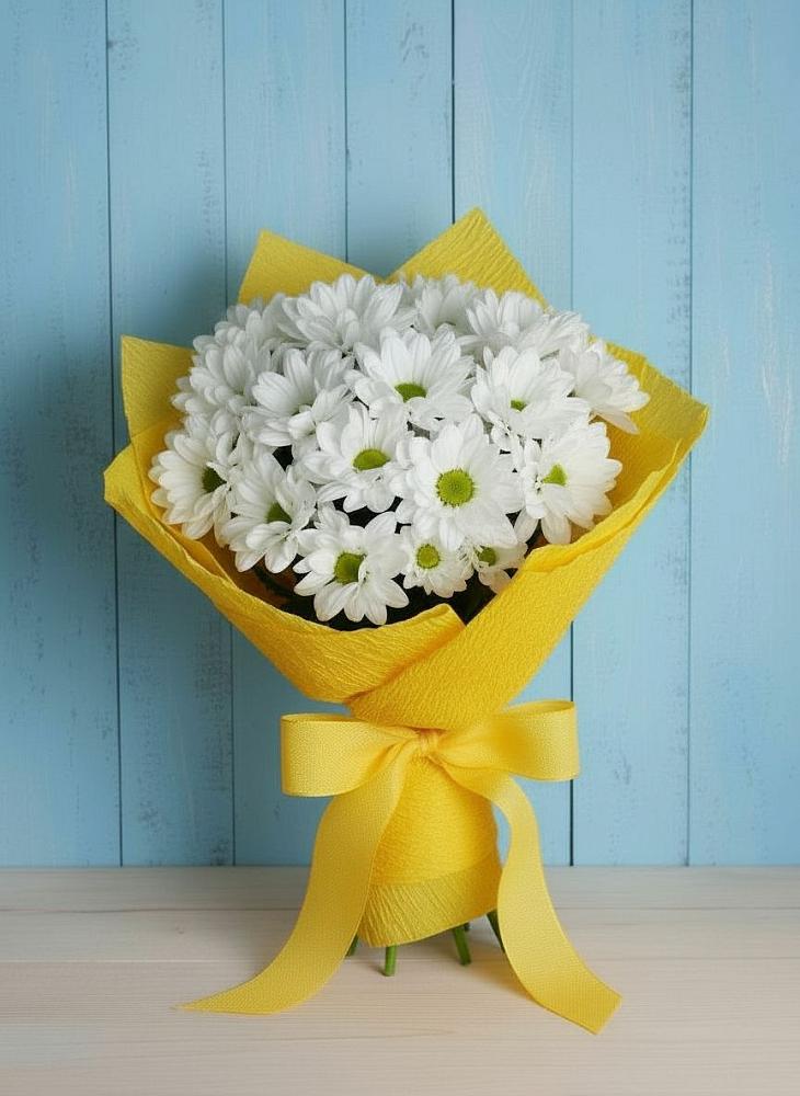 Букет цветов из: Хризантемы в Карабаново