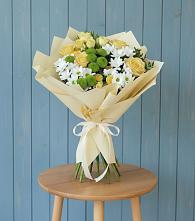 Букет цветов из:  Хризантемы и Розы #REPLACE_PRED# Карабаново