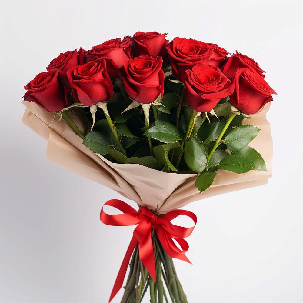 Букет 11 Красных роз Эдлесс Лав в Карабаново